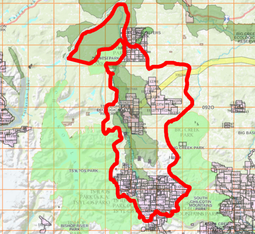 Existing mineral Claims within the proposed land use plan area. | AME