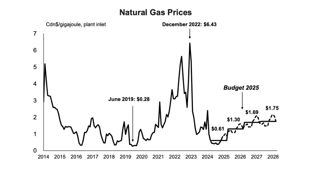 natural gas prices. BC Budget 2025 LNG